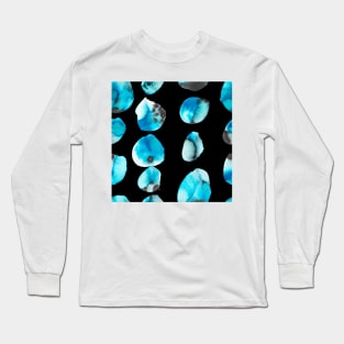 Watercolor polka dots seamless pattern Long Sleeve T-Shirt